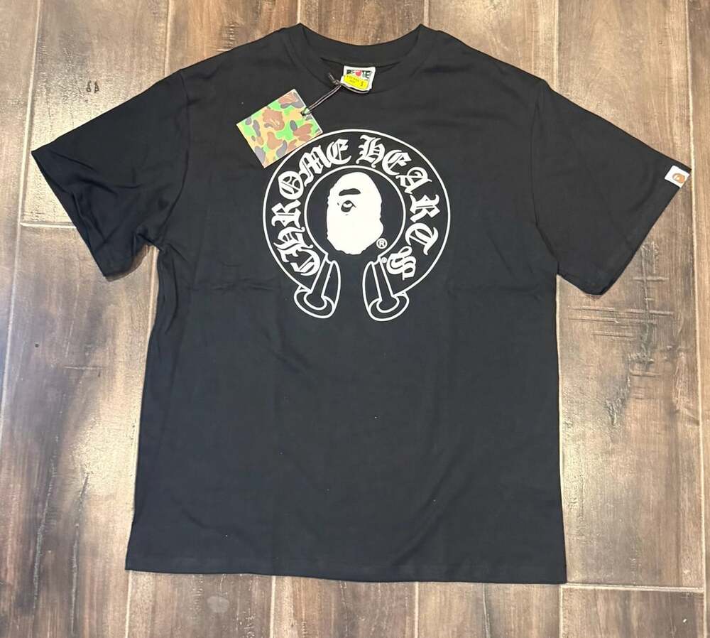 A Bathing Ape x Chrome Hearts Baby Milo Horseshoe Logo T-Shirt